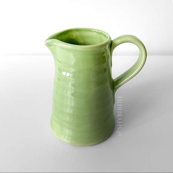 NWT Portuguese Handmade Ceramic Decanter in Leaf Green - Picture 9 of 9